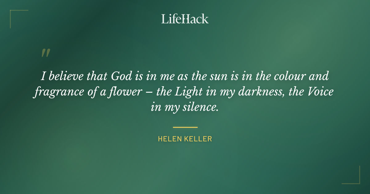 Quote by Helen Keller