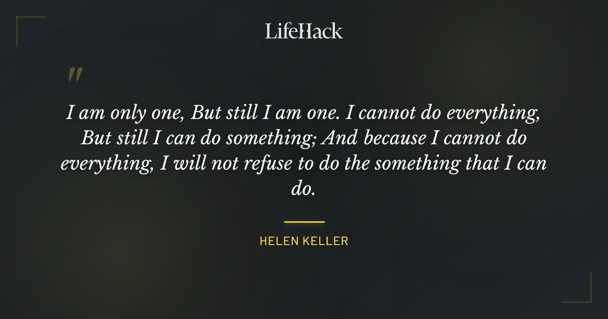 Quote by Helen Keller
