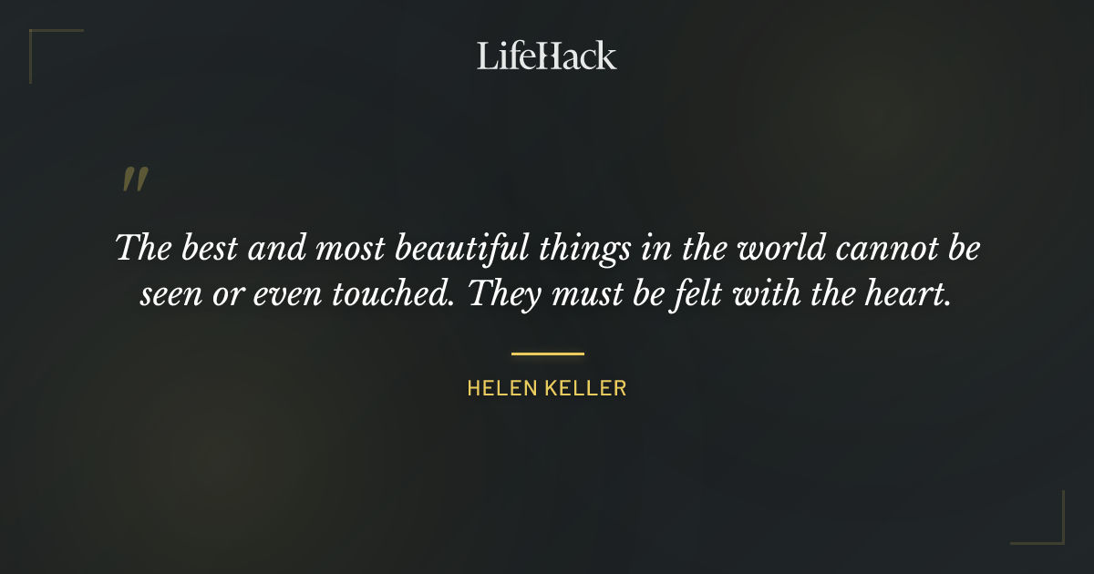 Quote by Helen Keller