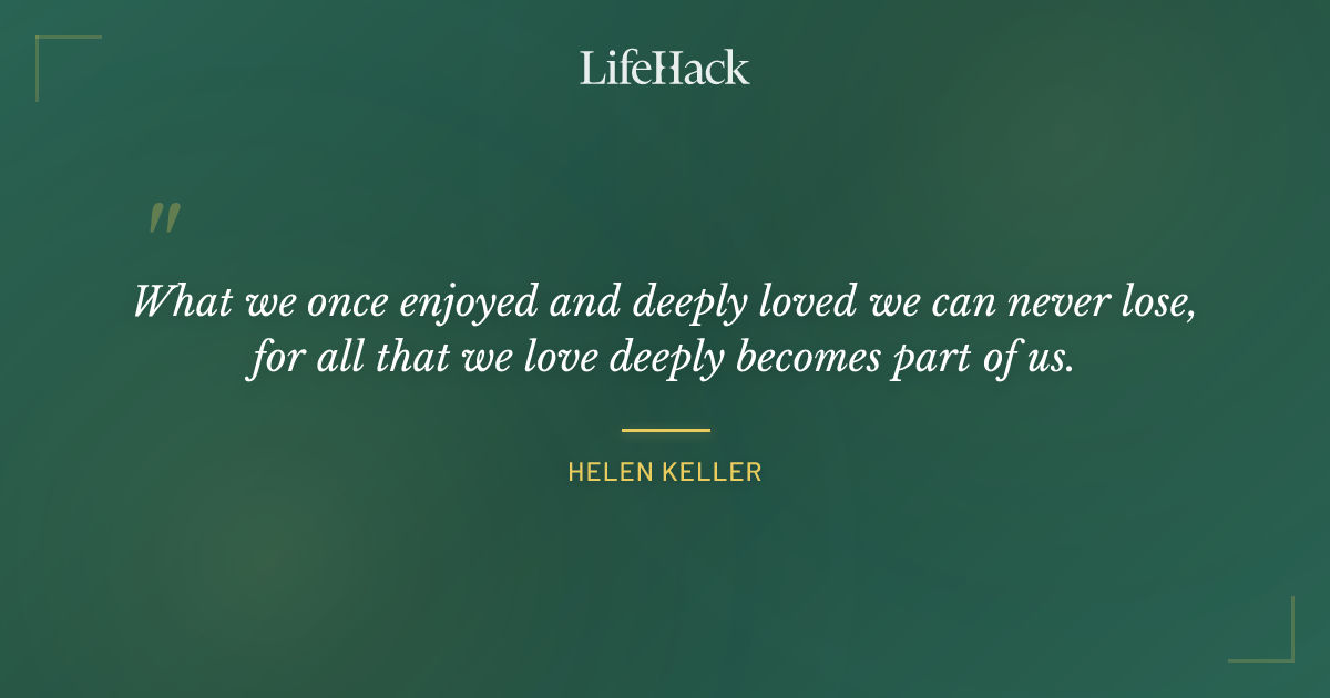 Quote by Helen Keller