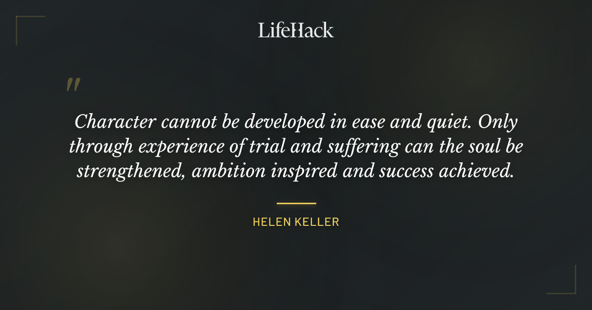 Quote by Helen Keller