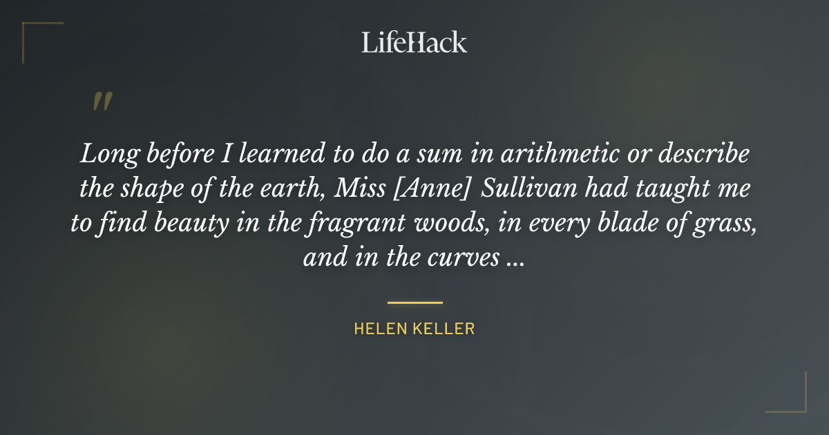 Quote by Helen Keller