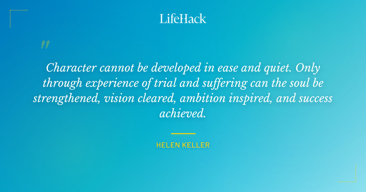 Quote by Helen Keller