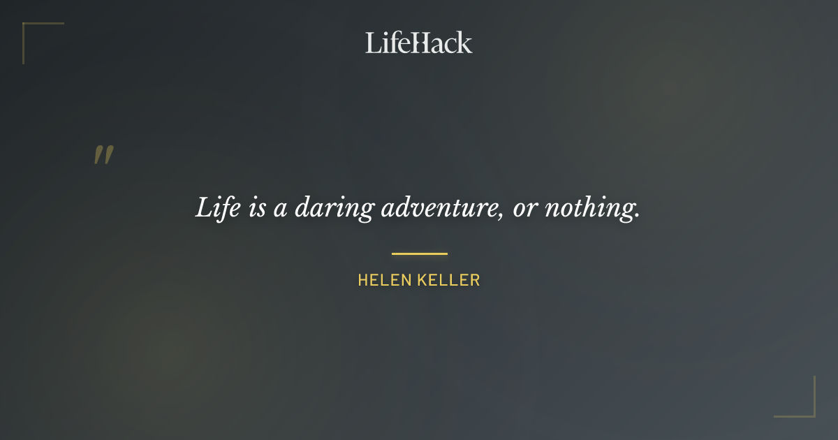 Quote by Helen Keller