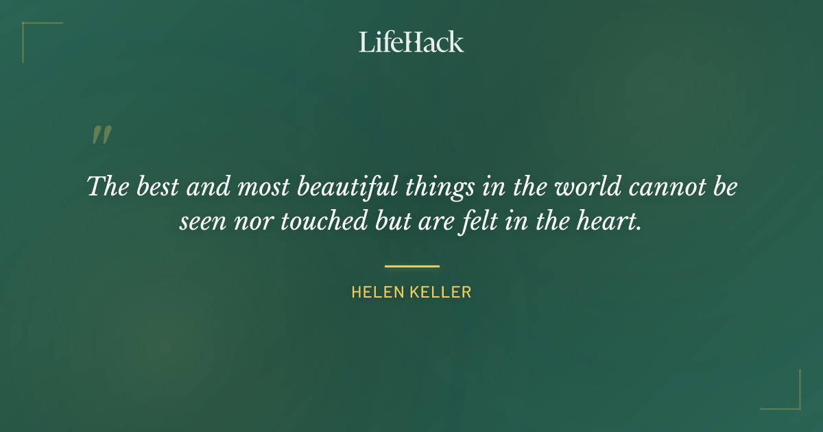 Quote by Helen Keller