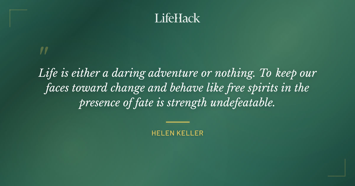 Quote by Helen Keller