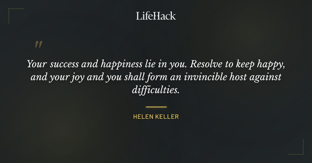 Quote by Helen Keller