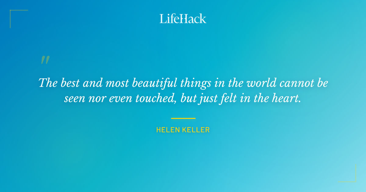 Quote by Helen Keller