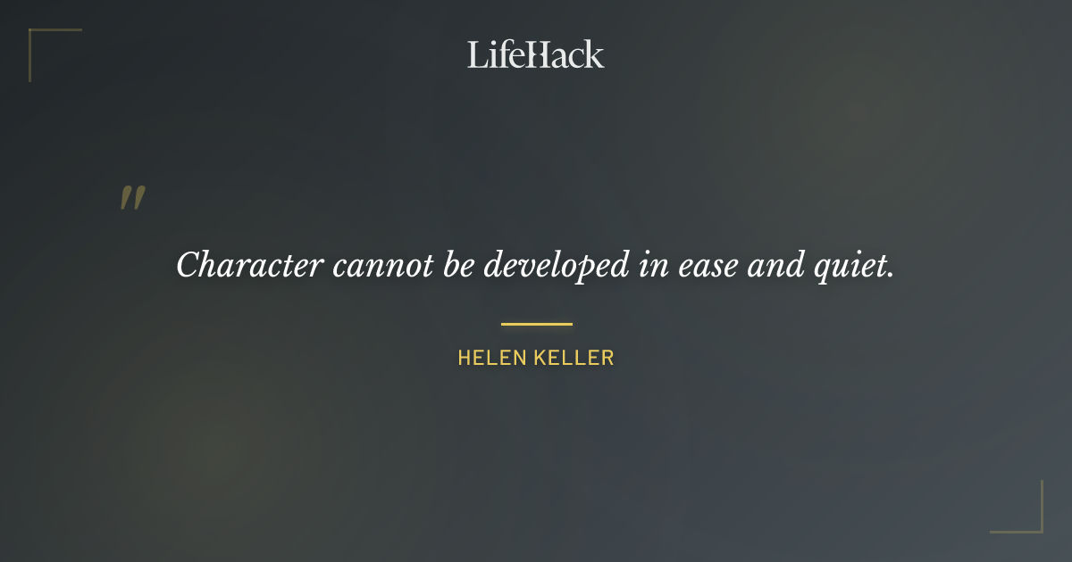 Quote by Helen Keller
