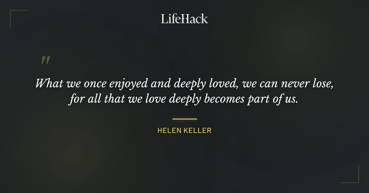 Quote by Helen Keller