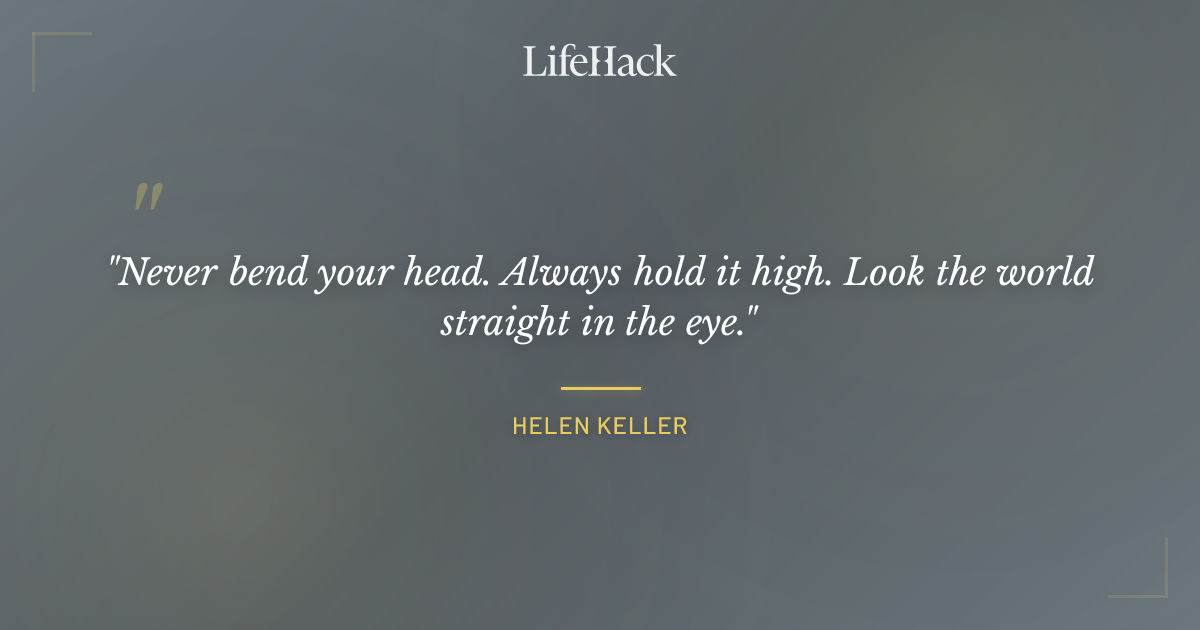 Quote by Helen Keller