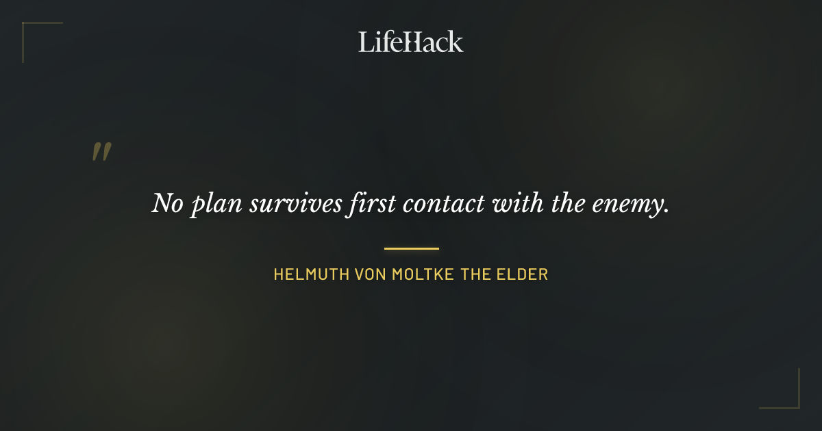 Quote by Helmuth von Moltke the Elder
