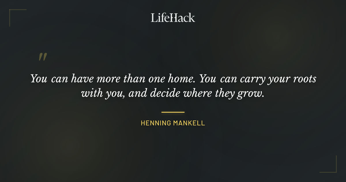 Quote by Henning Mankell