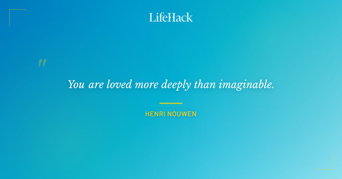 Quote by Henri Nouwen