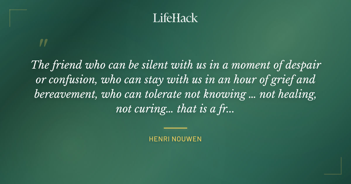 Quote by Henri Nouwen