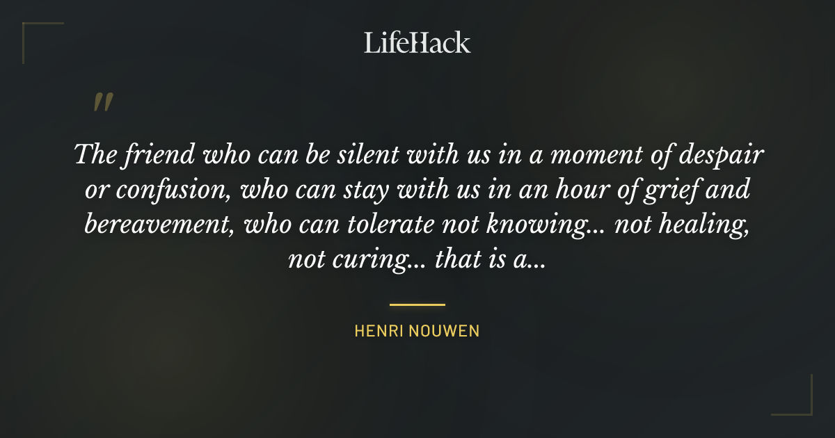 Quote by Henri Nouwen