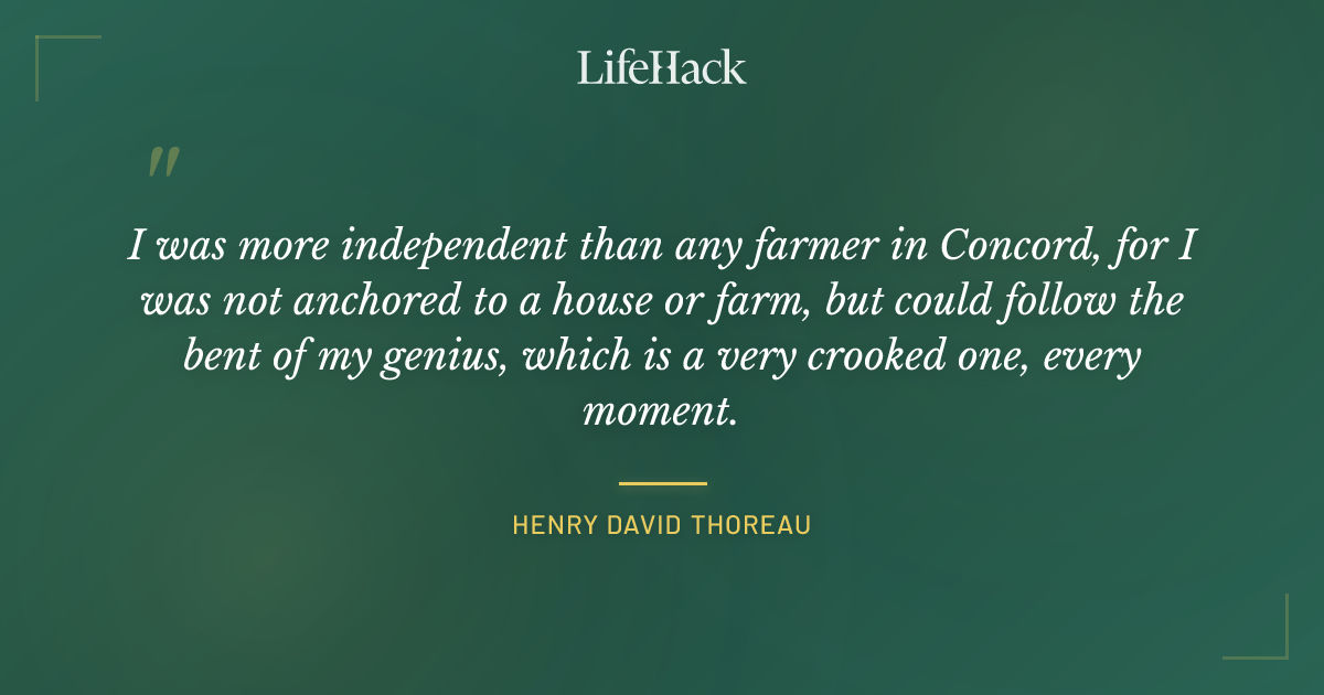Quote by Henry David Thoreau