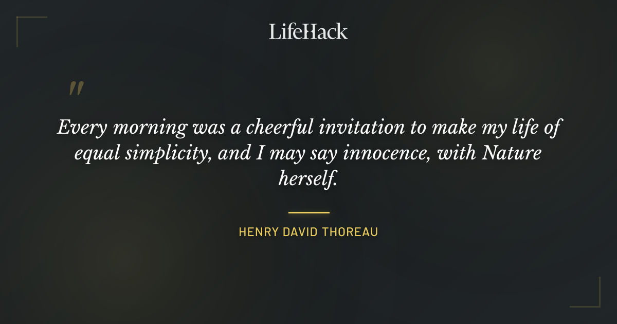 Quote by Henry David Thoreau