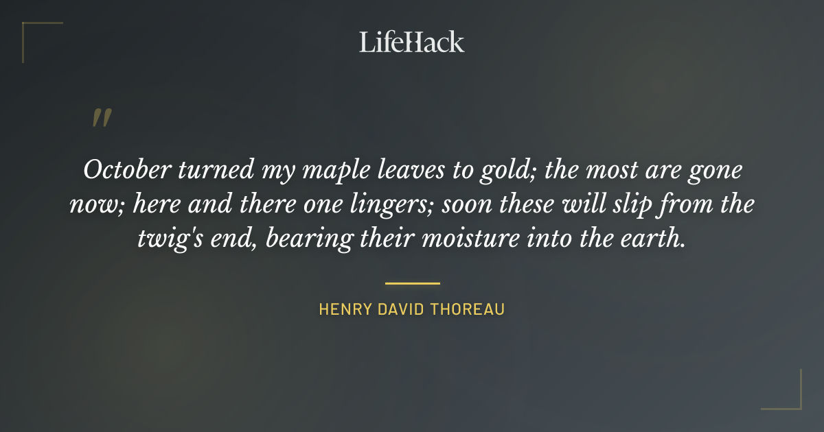 Quote by Henry David Thoreau