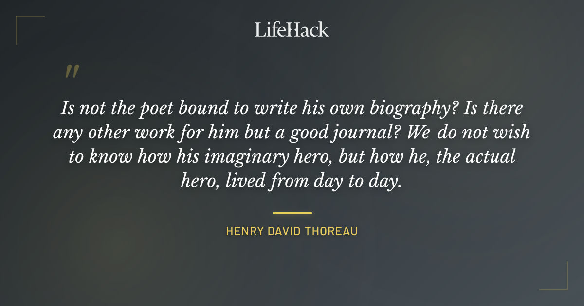 Quote by Henry David Thoreau