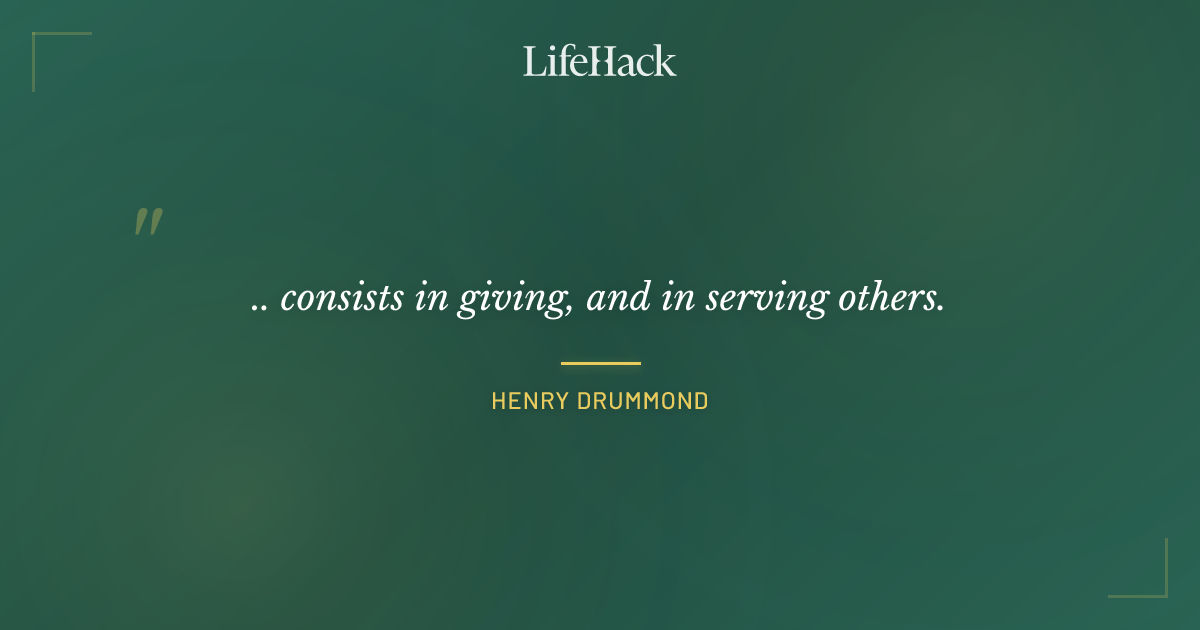 Quote by Henry Drummond