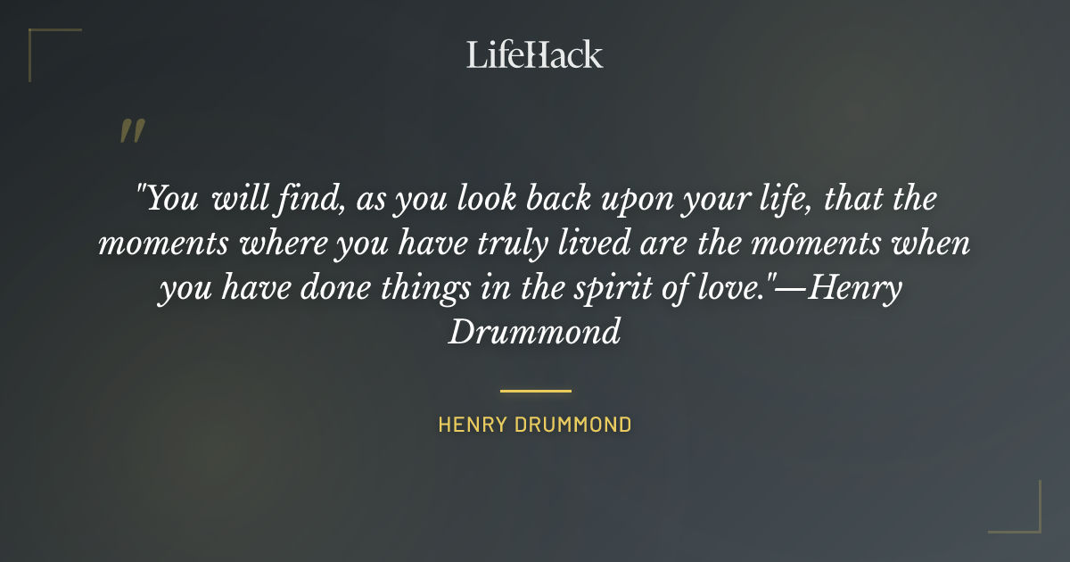 Quote by Henry Drummond