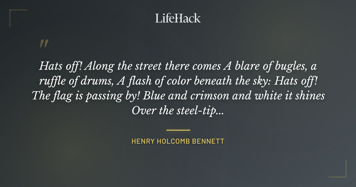 Quote by Henry Holcomb Bennett
