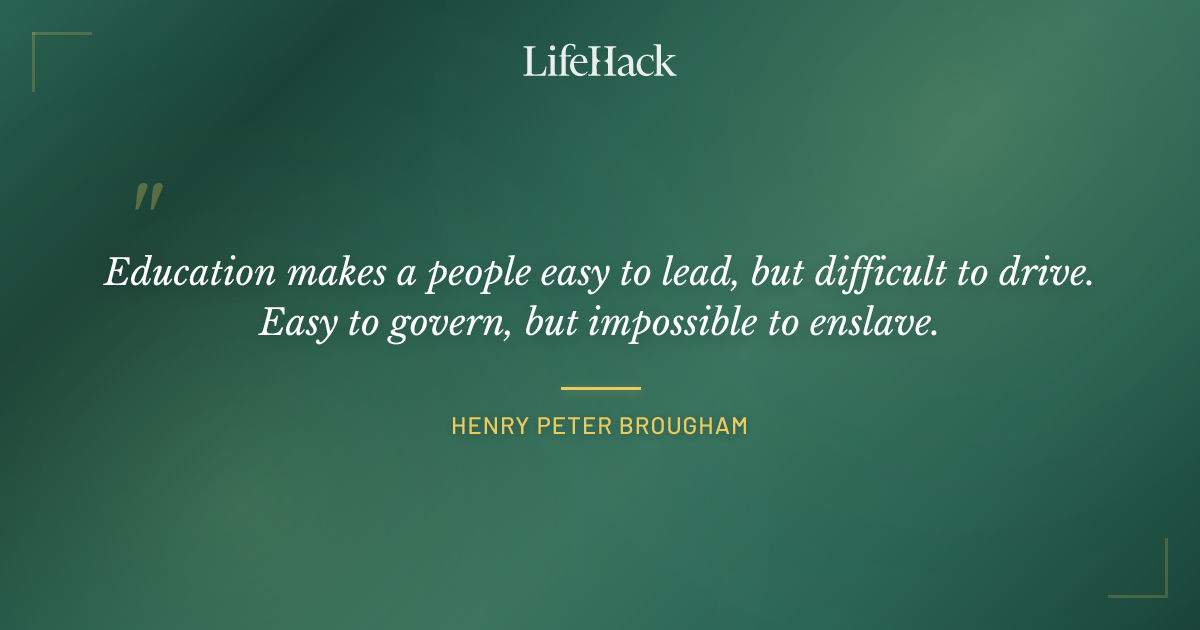 Quote by Henry Peter Brougham