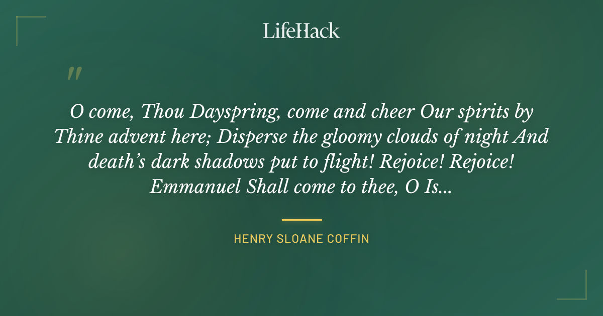 Quote by Henry Sloane Coffin
