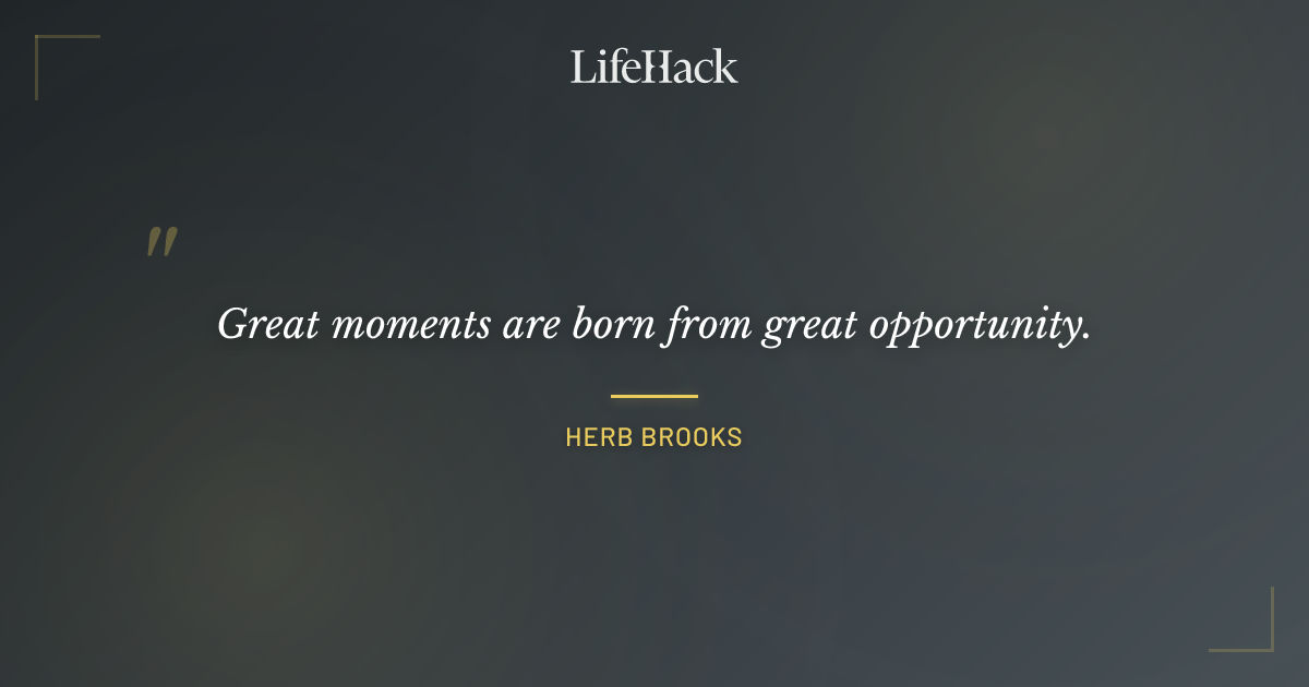 Quote by Herb Brooks