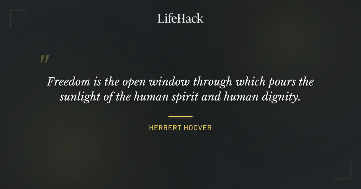 Quote by Herbert Hoover