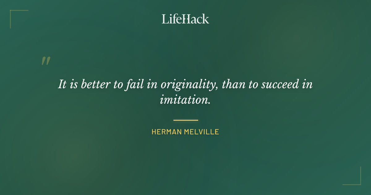 Quote by Herman Melville