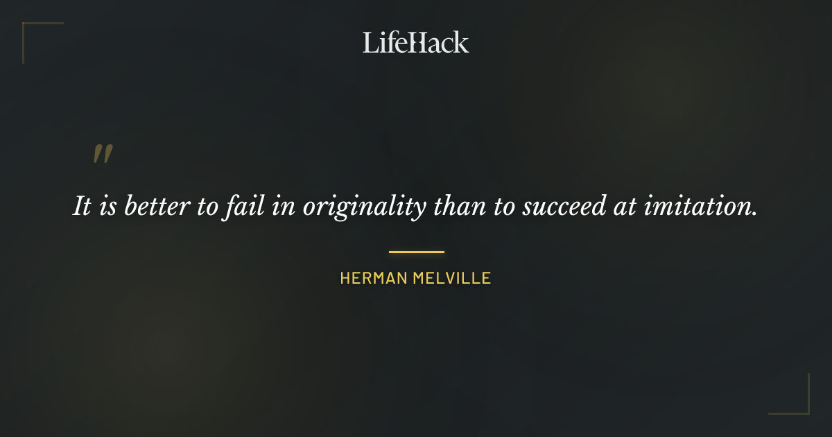 Quote by Herman Melville