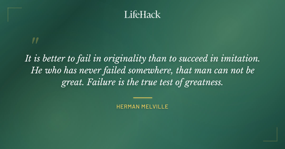 Quote by Herman Melville