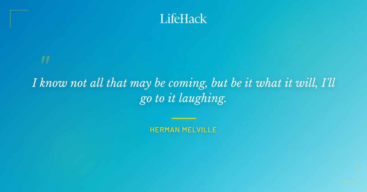 Quote by Herman Melville