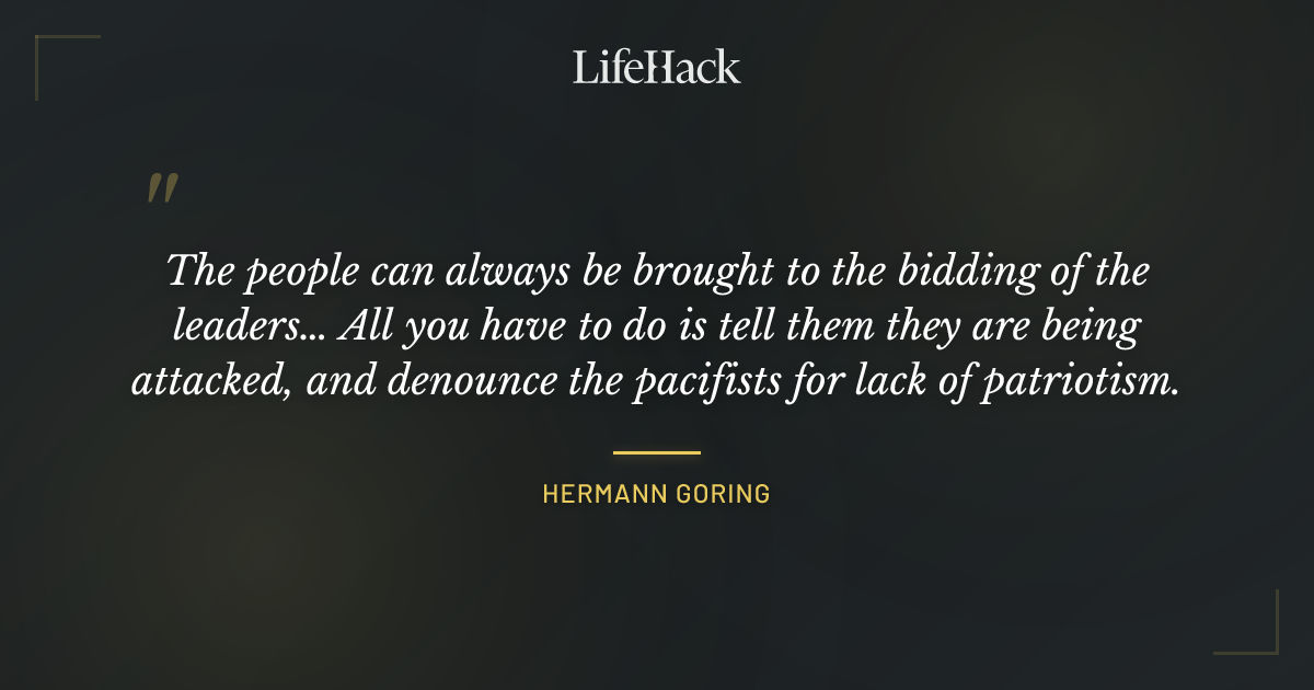 Quote by Hermann Goring