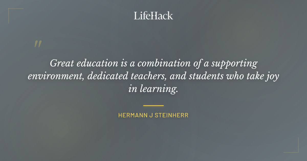 Quote by Hermann J Steinherr