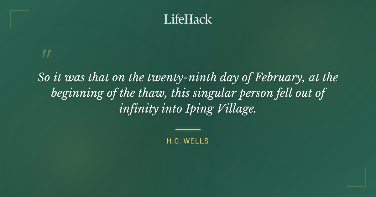 Quote by H.G. Wells