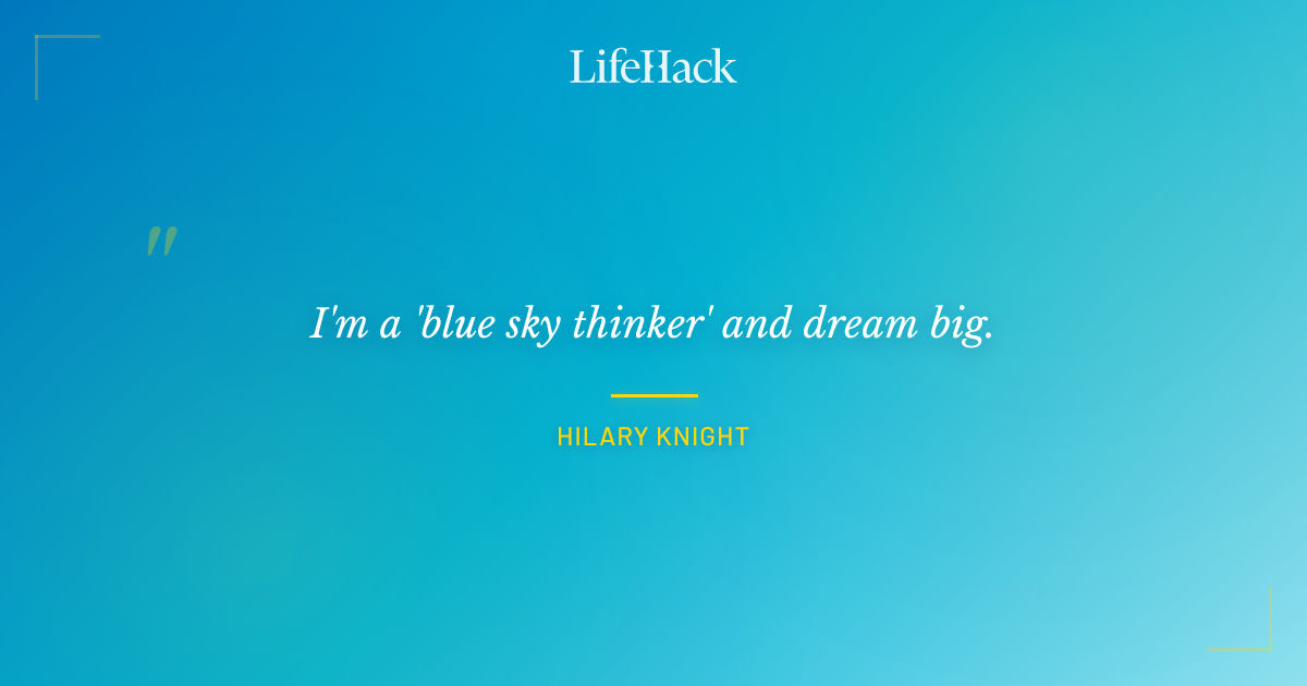 Quote by Hilary Knight