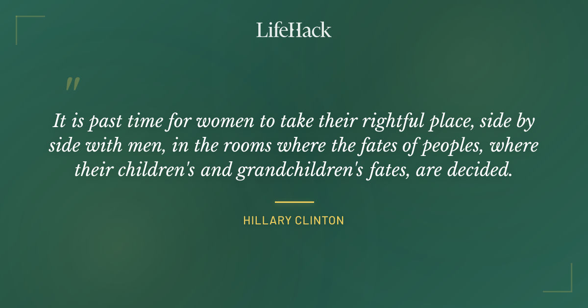 Quote by Hillary Clinton
