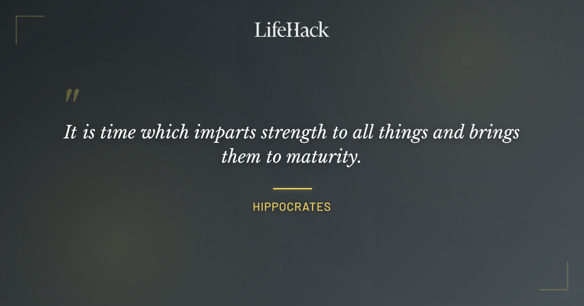 Quote by Hippocrates