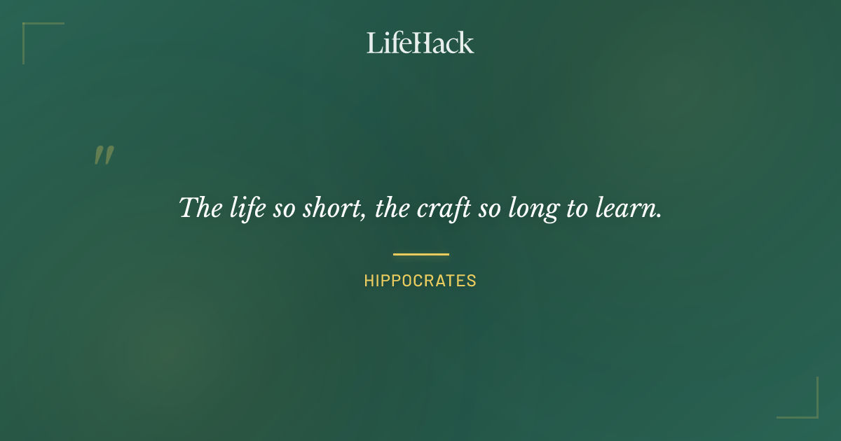 Quote by Hippocrates