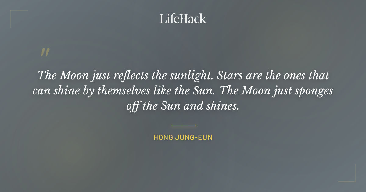 Quote by Hong Jung-Eun