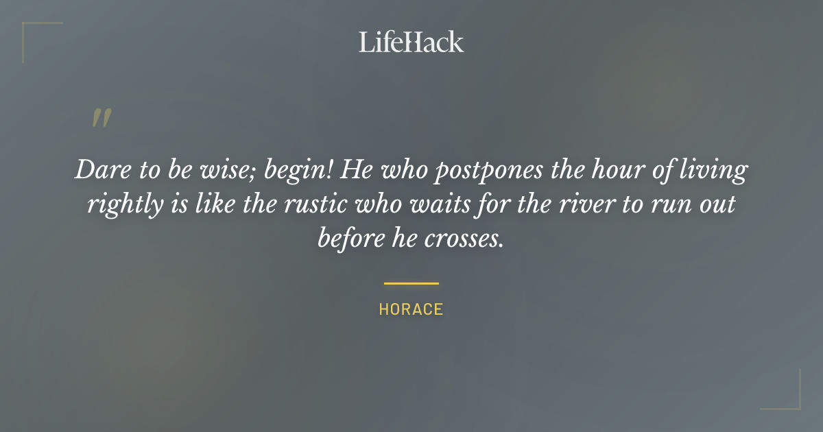 Quote by Horace