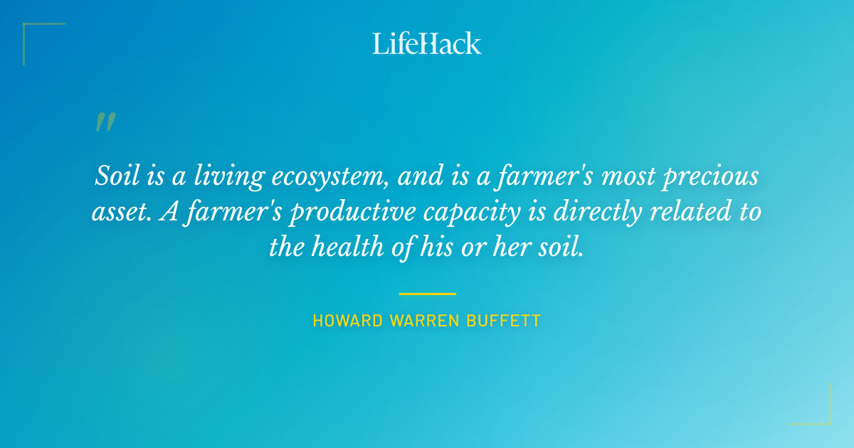 Quote by Howard Warren Buffett