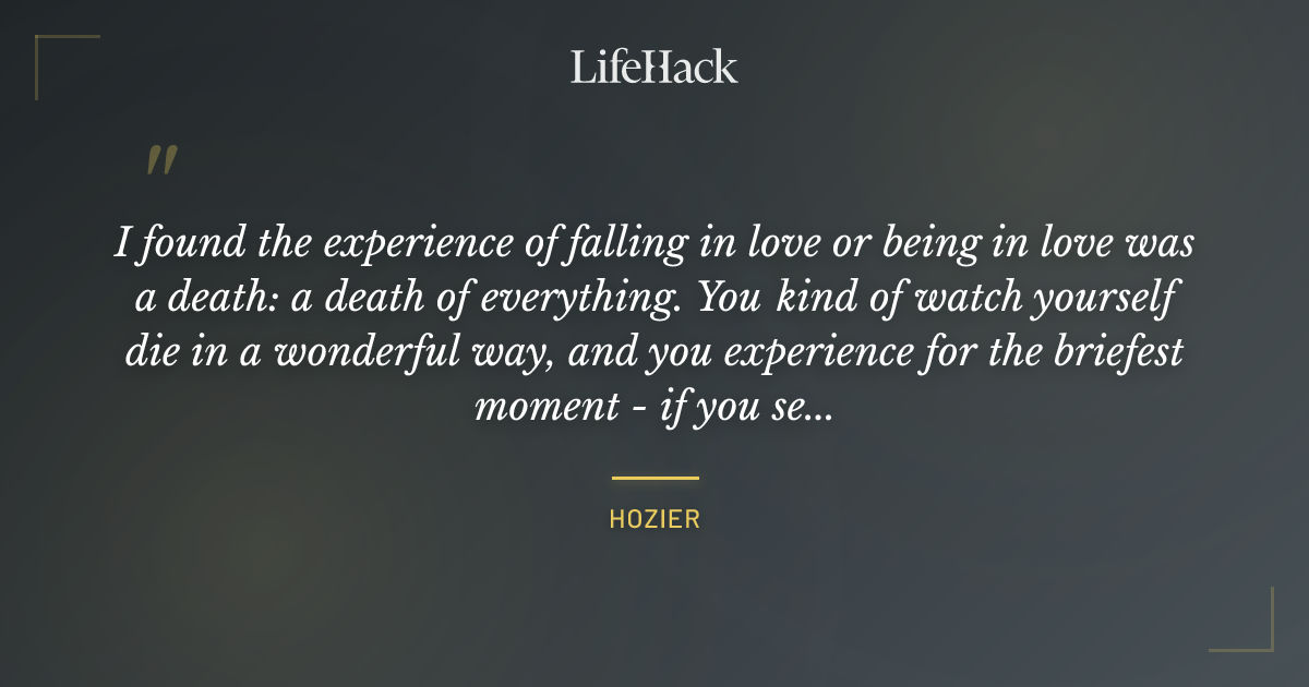 Quote by Hozier