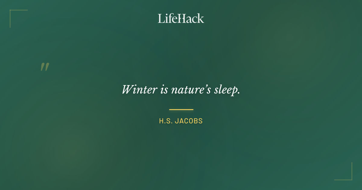 Quote by H.S. Jacobs
