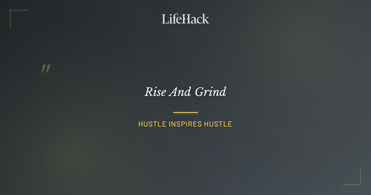 Quote by Hustle Inspires Hustle