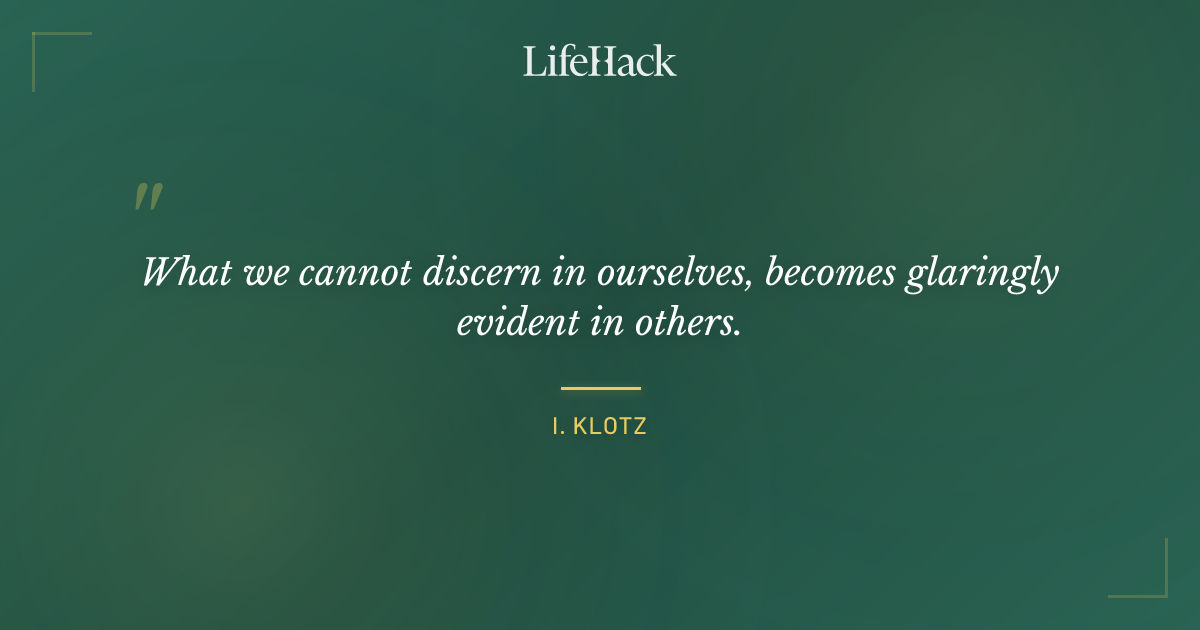 Quote by I. Klotz