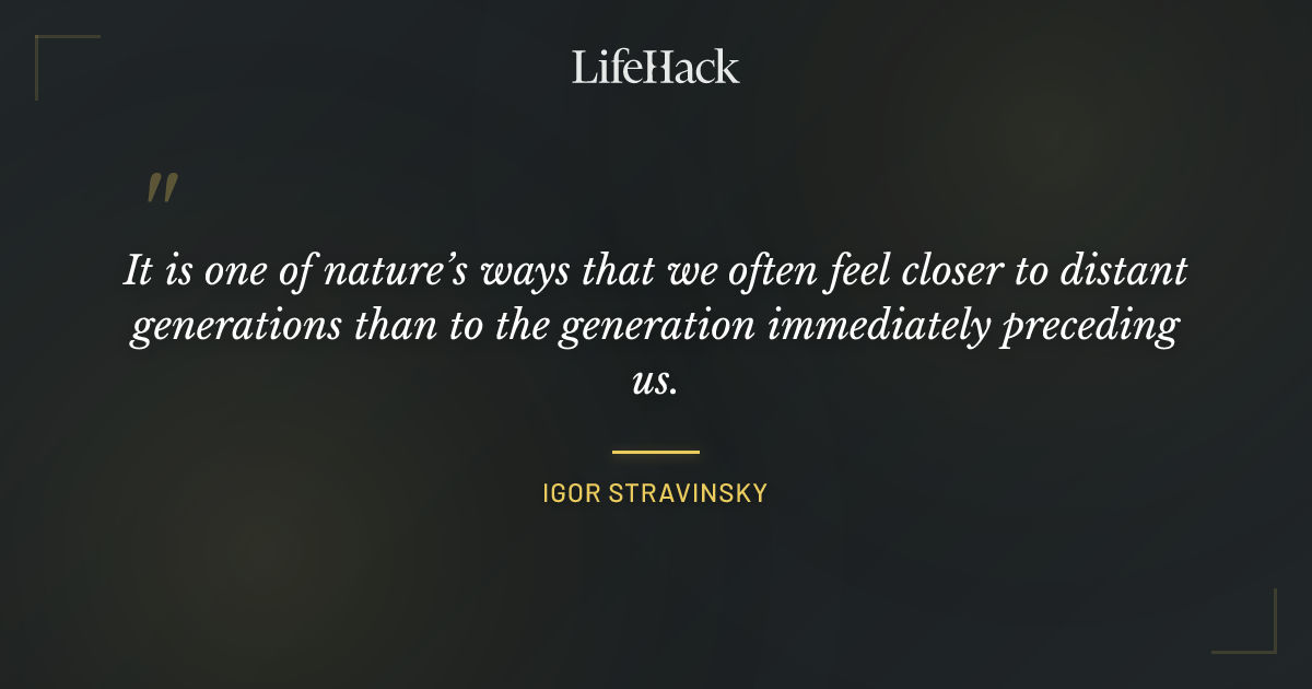 Quote by Igor Stravinsky